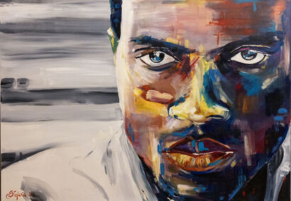 Oltre lo sguardo - A Paint Artwork by Stefania Ceccariglia